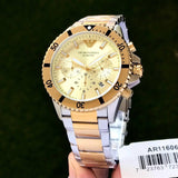 Emporio Armani World Explorer Chronograph Cream Dial Two Tone Steel Strap Watch for Men - AR11606 Buy Now By Emporio Armani
