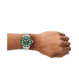 Emporio Armani Sea Explorer Green Dial Silver Steel Strap Watch for Men - AR60088 Buy Now By Emporio Armani