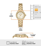 Emporio Armani Mia Crystals Gold Dial Gold Steel Strap Watch for Women - AR11609 Buy Now By Emporio Armani