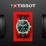 Tissot Chrono XL Classic Green Dial Brown Leather Strap Watch for Men - T116.617.16.092.00 Authentic Buy Shop Now