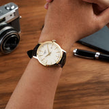 Tissot Classic Dream Ivory Dial Brown Leather Strap Watch for Men - T129.410.36.261.00 Authentic Buy Shop Now