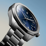 Tissot PRC 100 Solar Quartz Blue Dial Silver Steel Strap Watch for Men - T151.422.11.041.00 Authentic Buy Shop Now
