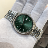 Tissot Ballade Quartz Green Dial Silver Steel Strap Watch for Men - T156.410.11.091.00 Authentic Buy Shop Now