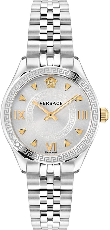 Versace Hellenyium Quartz Silver Dial Silver Steel Strap Watch for Women - VE2S00322 Buy Now By Versace