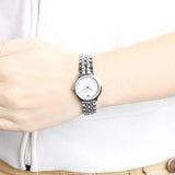 Emporio Armani Alpha Mother of Pearl Dial Silver Steel Strap Watch for Women - AR1803 Buy Now By Emporio Armani