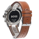 Hugo Boss Skytraveller Chronograph Black Dial Blue Leather Strap Watch for Men - 1514161 Buy Now By Hugo Boss