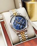 Maserati Epoca Chronograph Blue Dial Two Tone Steel Strap Watch for Men - R8873618030 Authentic Buy Shop Now