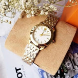 Tory Burch Whitney White Dial Gold Steel Strap Watch for Women - TBW8000 Buy Now By Tory Burch