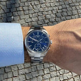Tissot PR 100 Chronograph Blue Dial Silver Steel Strap Watch for Men - T150.417.11.041.00 Authentic Buy Shop Now