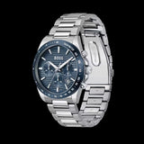 Hugo Boss Strike Chronograph Blue Dial Silver Steel Strap Watch for Men - 1514240 Buy Now By Hugo Boss