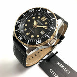 Citizen Mechanical Automatic Black Dial Black Leather Strap Watch for Men - NJ0176-10E Buy Now By Citizen