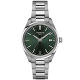 Tissot PR 100 Quartz Green Dial Silver Steel Strap Watch for Women - T150.210.11.091.00 Authentic Buy Shop Now