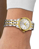 Tissot T Classic Dream Lady Silver Dial Two Tone Steel Strap Watch for Women - T129.210.22.031.00 Authentic Buy Shop Now