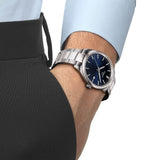 Tissot PR 100 Blue Dial Silver Steel Strap Watch for Men - T150.410.11.041.00 Authentic Buy Shop Now