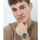 Hugo Boss Candor Green Dial Silver Steel Strap Watch for Men - 1514079 Buy Now By Hugo Boss