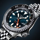 Seiko 5 Sports SKX Racers Heritage Velocity Blue Dial Silver Steel Strap Watch for Men - SSK045K1 Authentic Buy Shop Now