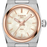 Tissot PRX Mother of Pearl Dial Silver Steel Strap Watch for Women - T137.010.21.111.00 Authentic Buy Shop Now