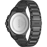 Hugo Boss Taper Chronograph Black Dial Black Steel Strap Watch for Men - 1514088 Authentic Buy Shop Now