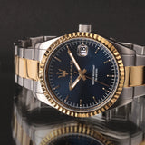 Maserati Competizione Blue Dial Two Tone Steel Strap Watch for Men - R8853100027 Authentic Buy Shop Now