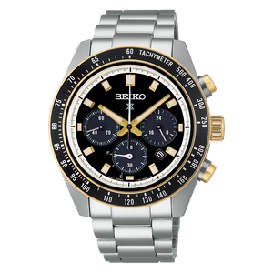 Seiko Prospex Speedtimer Solar Chronograph Black Dial Silver Steel Strap Watch for Men - SSC941 Buy Now By Seiko