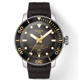 Tissot Seastar 2000 Professional Powermatic 80 Black Dial Black Rubber Strap Watch for Men - T120.607.17.441.01 Authentic Buy Shop Now