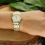 Tissot T Classic Dream Lady Silver Dial Two Tone Steel Strap Watch for Women - T129.210.22.031.00 Authentic Buy Shop Now