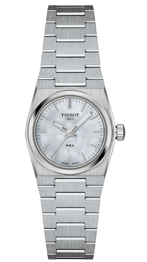 Tissot PRX Quartz Mother of Pearl Dial Silver Steel Strap Watch for Women - T137.010.11.111.00 Authentic Buy Shop Now