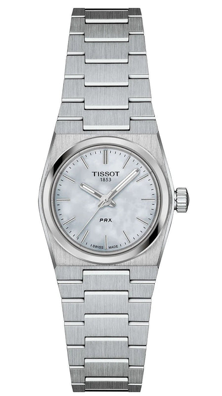 Tissot PRX Quartz Mother of Pearl Dial Silver Steel Strap Watch for Women - T137.010.11.111.00 Authentic Buy Shop Now