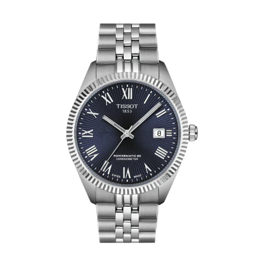 Tissot Ballade Powermatic 80 COSC Blue Dial Silver Steel Strap Watch for Men - T156.408.11.043.00 Authentic Buy Shop Now