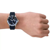 Emporio Armani World Explorer GMT Blue Dial Blue Rubber Strap Watch for Men - AR11592 Buy Now By Emporio Armani