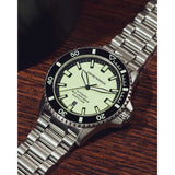 Emporio Armani Sea Explorer Yellow Dial Silver Steel Strap Watch for Men - AR60083 Buy Now By Emporio Armani