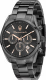Maserati Attrazione Chronograph Black Dial Black Steel Strap Watch for Men - R8853151001 Authentic Buy Shop Now