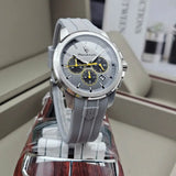 Maserati Successo Chronograph Grey Dial Grey Rubber Strap Watch for Men - R8871621043 Authentic Buy Shop Now