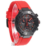 Tissot T Race Chronograph Black Dial Red Rubber Strap Watch for Men - T141.417.37.061.01 Buy Now By Tissot