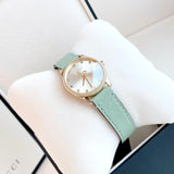 Gucci G Timeless Silver Dial Green Leather Strap Watch for Women - YA1265040 Authentic Buy Shop Now