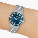 Hugo Boss Candor Blue Dial Silver Steel Strap Watch for Men - 1514076 Buy Now By Hugo Boss
