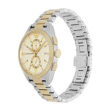 Emporio Armani Elegant Chronograph Cream Dial Two Tone Steel Strap Watch for Men - AR11605 Buy Now By Emporio Armani
