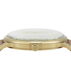 Emporio Armani Minimalist Quartz Gold Dial Brown Leather Strap Watch for Men - AR11610 Buy Now By Emporio Armani