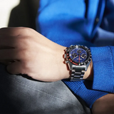 Seiko Prospex Speedtimer Solar Chronograph Blue Dial Silver Steel Strap Watch for Men - SSC815 Authentic Buy Shop Now