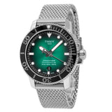 Tissot Seastar 1000 Powermatic 80 Automatic Green Dial Silver Mesh Strap Watch for Men - T120.407.11.091.00 Authentic Buy Shop Now
