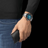 Tissot Seastar 2000 Professional Powermatic 80 Blue Dial Silver Steel Strap Watch for Men - T120.607.11.041.00 Authentic Buy Shop Now