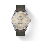 Tissot Chemin des Tourelles Automatic Powermatic 80 Ivory Dial Green Leather Strap Watch for Men - T139.407.16.261.00 Authentic Buy Shop Now