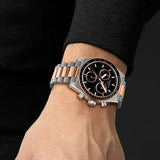 Tissot PR516 Chronograph Black Dial Two Tone Steel Strap Watch for Men - T149.417.22.051.01 Authentic Buy Shop Now