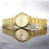 Tissot PR 100 Gold Dial Gold Steel Strap Watch for Women - T150.210.33.021.00 Authentic Buy Shop Now