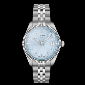 Tissot Ballade Quartz Blue Dial Silver Steel Strap Watch for Women - T156.210.11.351.00 Authentic Buy Shop Now