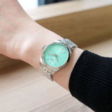 Tissot Ballade Quartz Green Dial Silver Steel Strap Watch for Women - T156.210.11.091.00 Authentic Buy Shop Now