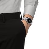 Tissot PR 100 Black Dial Silver Steel Strap Watch for Men - T150.410.11.051.00 Authentic Buy Shop Now