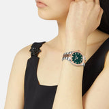 Versace Hellenyium Quartz Green Dial Two Tone Steel Strap Watch for Women - VE2S00422 Buy Now By Versace