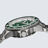 Emporio Armani Sea Explorer Green Dial Silver Steel Strap Watch for Men - AR60088 Buy Now By Emporio Armani