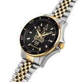 Maserati SFIDA Black Dial Two Tone Steel Strap Watch for Men - R8853140009 Authentic Buy Shop Now